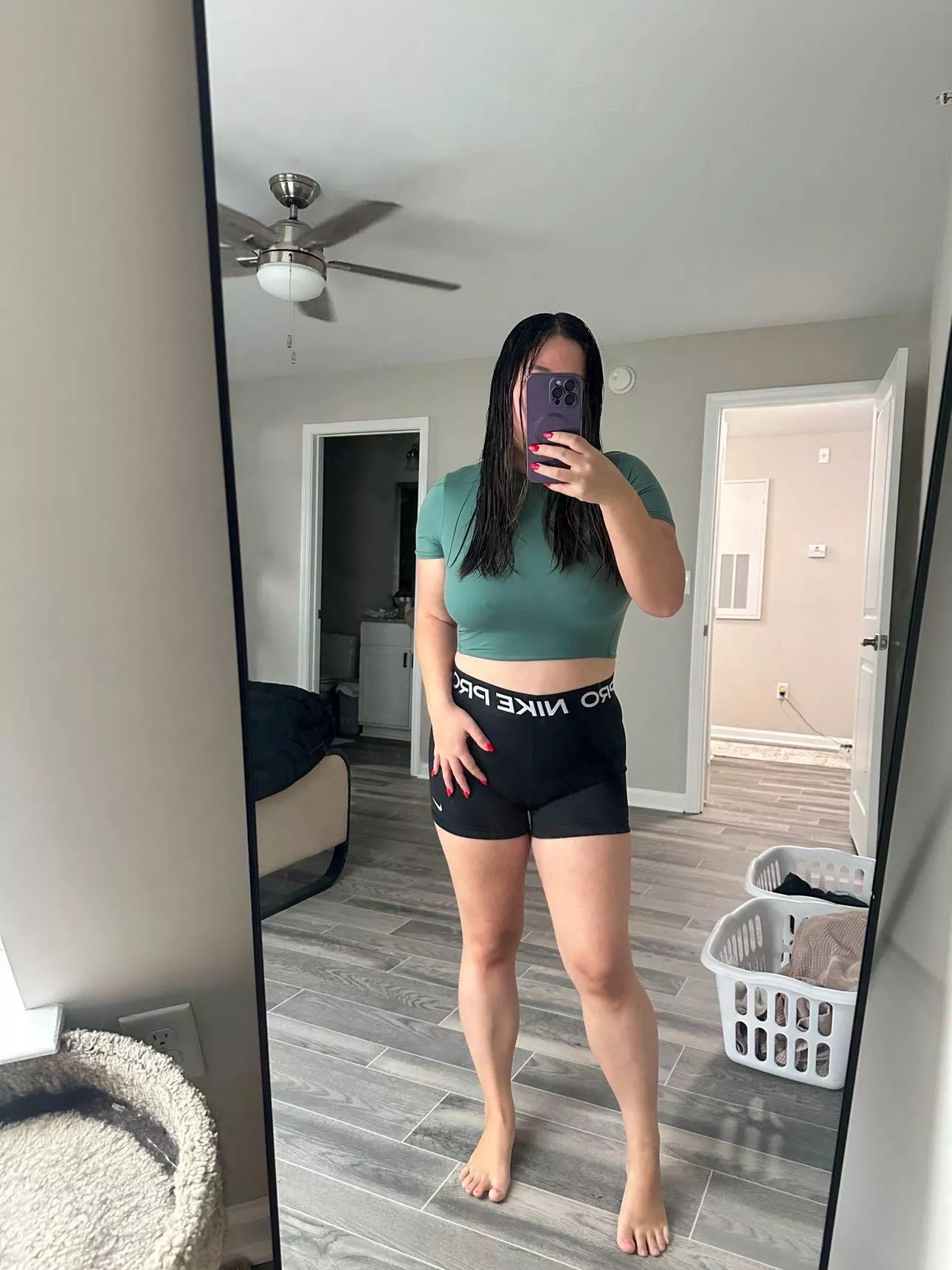 These shorts are a little too short 🫣 posted by Snaifa