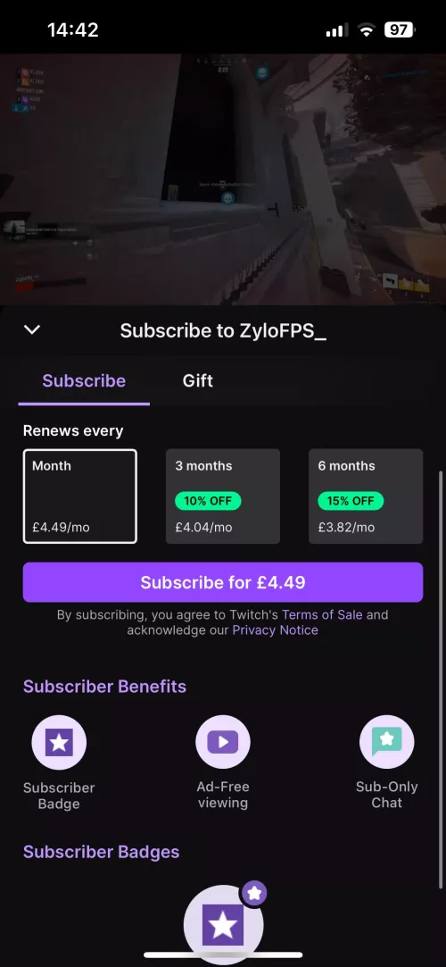 Twitch Prime Sub by NotGhostXV
