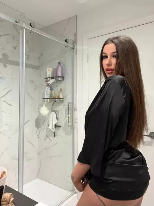 Wanna fuck me in the shower? 😏 by OutlandishnessFar553