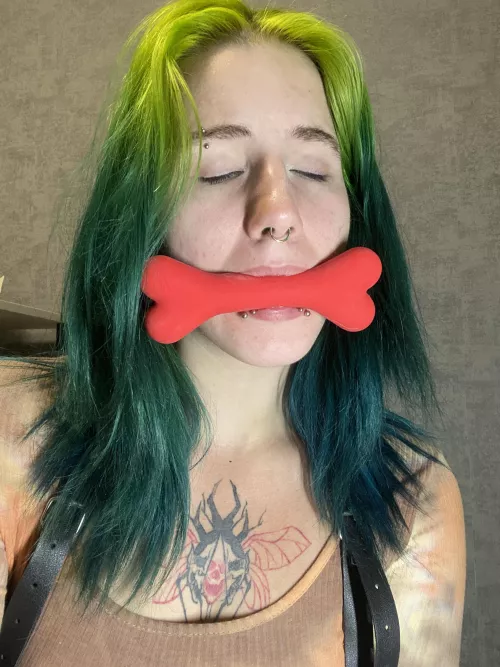 With a gag in my mouth, I'm ready to play... by hellinnlove