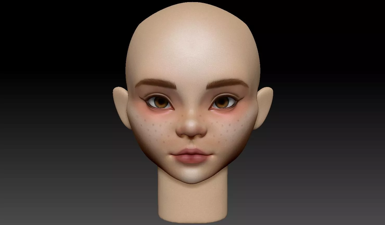 Belle Delphine doll sculpt. I might redo this from scratch since I really wanted to go anime-style with her. Plus, I don't really think it looks like her, more like just some generic e-girl. posted by Digoth_Sel