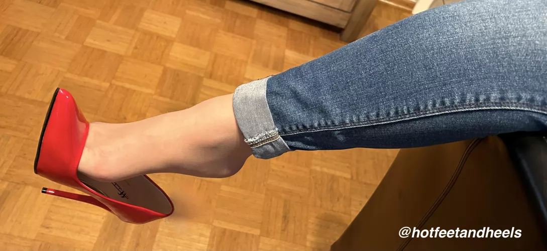 Dangling for Valentine [oc] by HotFeetandHeels