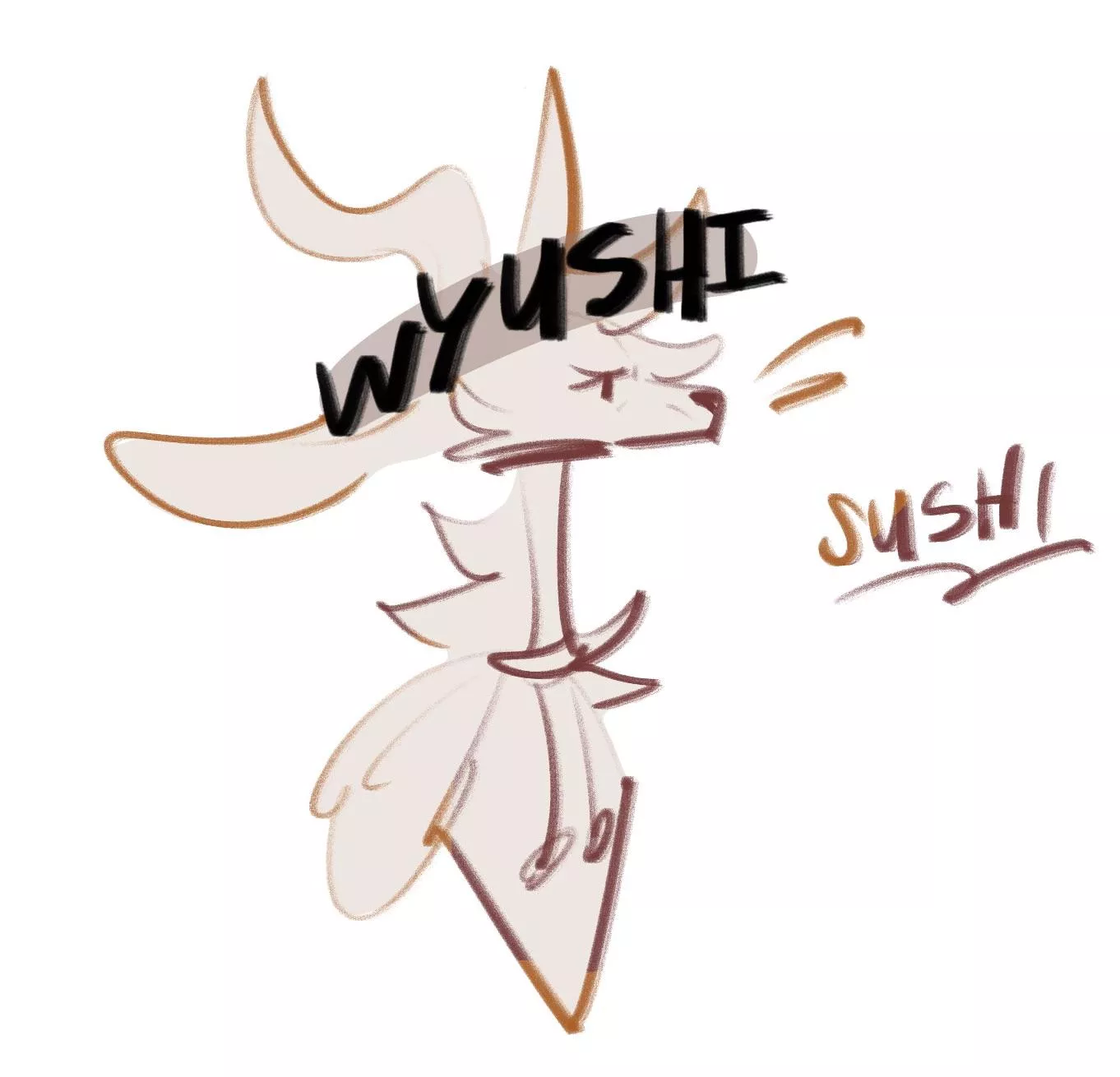 doodles of my sona! (Art by me!!) posted by wyushi