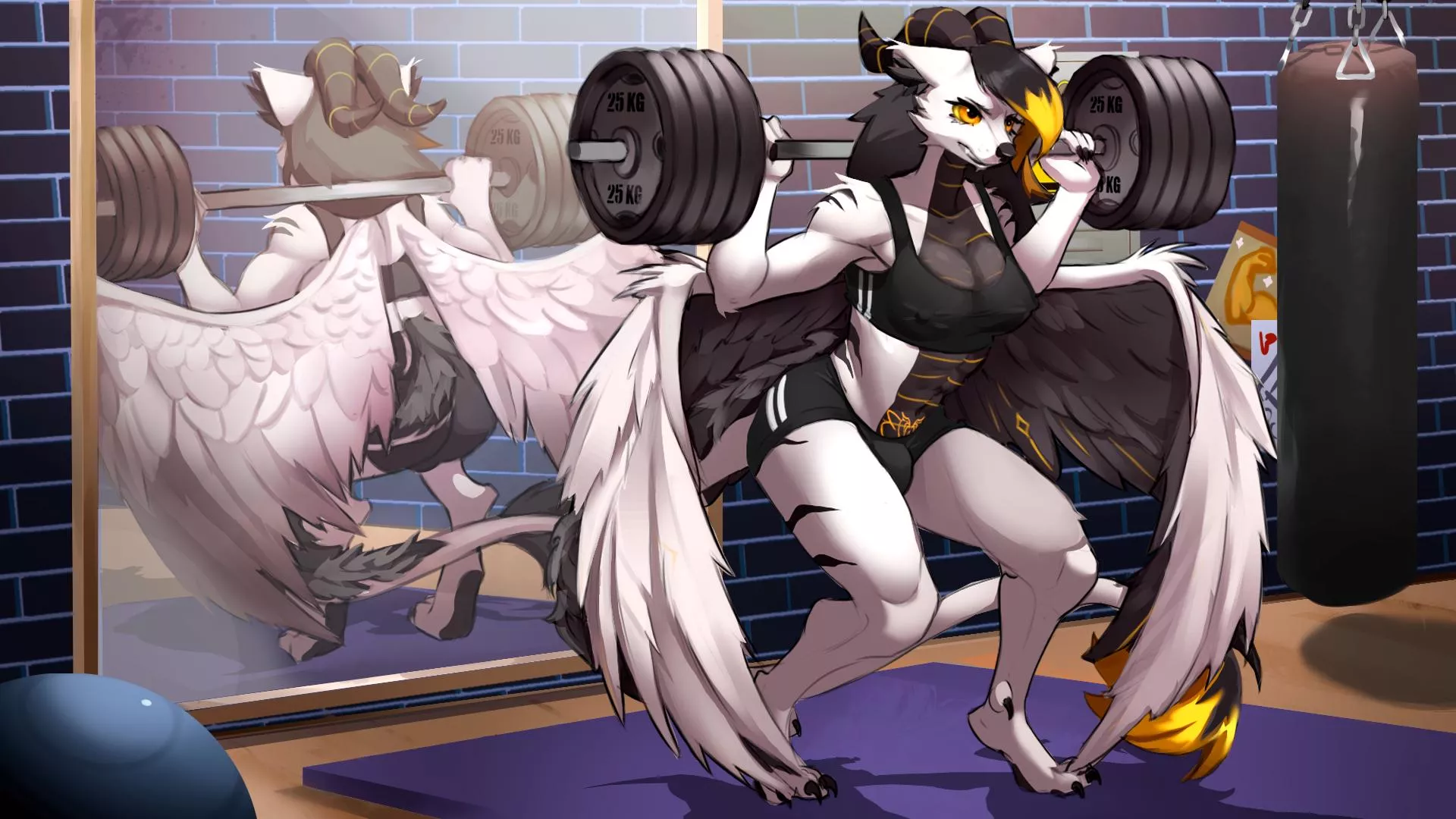 Have you been workout lately? (I kinda need to have more consistency honestly lol) Art by me! posted by YinNaoki