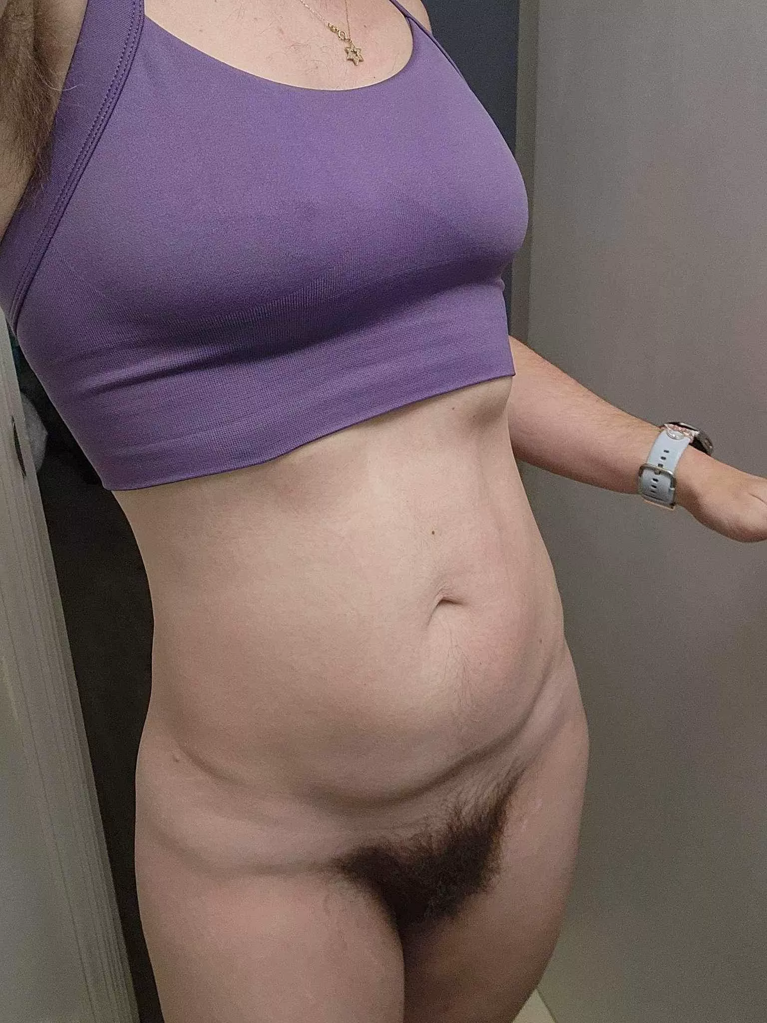 I get so much hate for my full bush but I think it’s perfect for my body posted by nerdylittleplaything