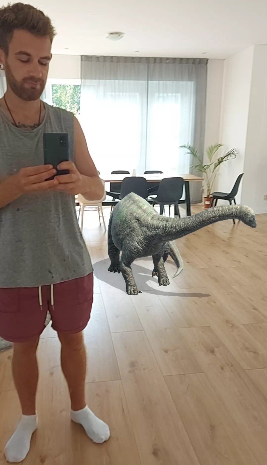 Just chilling with my Brachiosaurus bae 💖 posted by impishbehaviour
