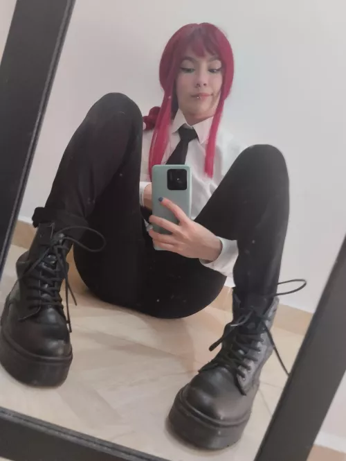 Makima with boots by sofia-imoon