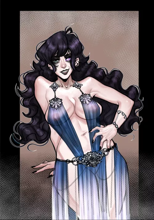 Morrigan Tallowspire doing her best to attract a girlfriend (muhash_ish) by Westward_Sparrow