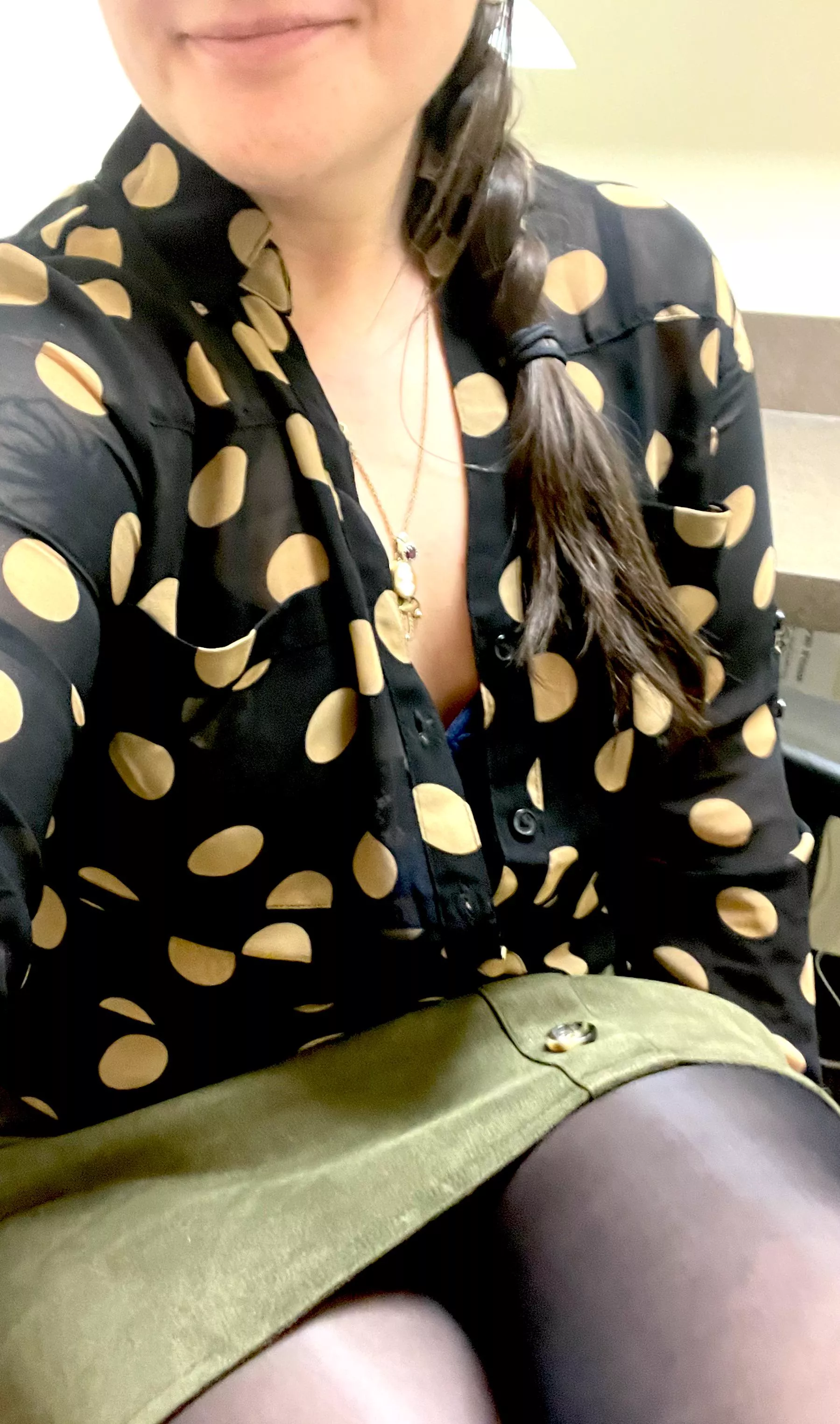 My forest green mini skirt made an appearance this week :) posted by theworriedtalk