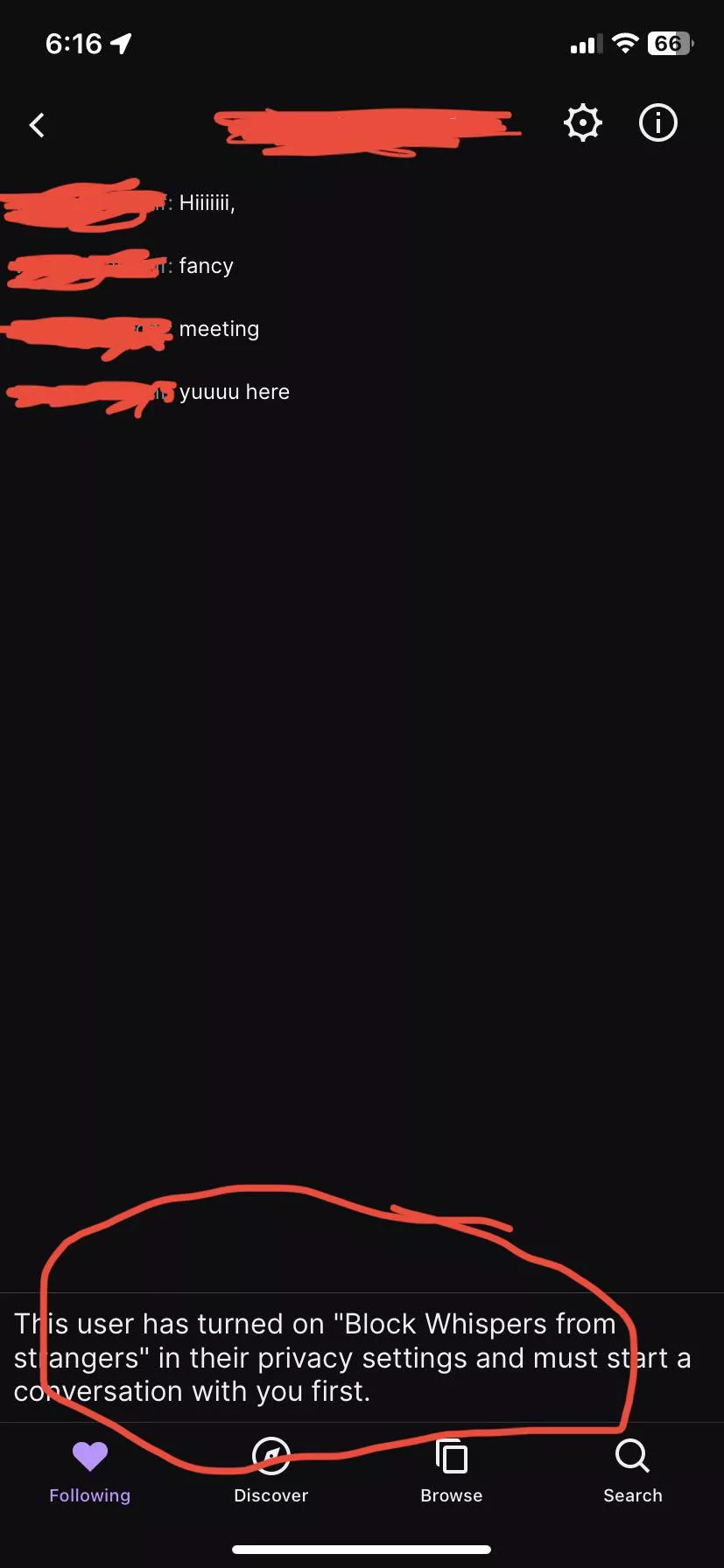 Not Able to Msg People Back posted by QwannyMon