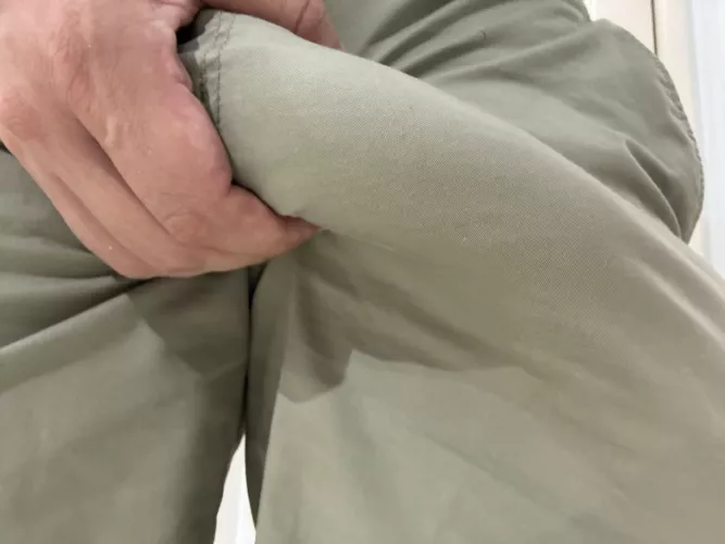 Struggling to hide my hard cock by TheSecretSquirrel0