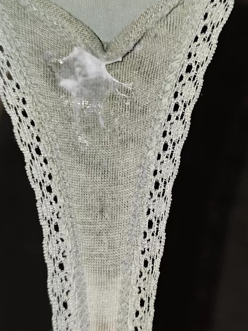 Sweet Cream in XS Thong!   Menu pinned to top of Profile!!!💦💦💦😋 by Tessas_Wet_Panties