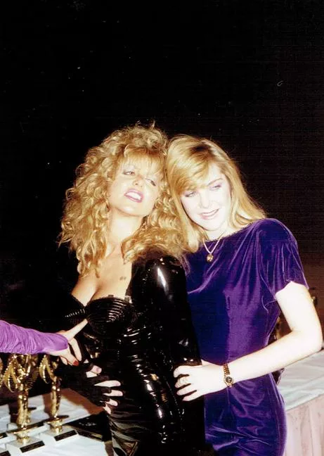 We celebrate Sharon Kane's 68th birthday with a picture of her and the late, great Megan Leigh at a late '80s Awards Show! posted by RacquelFan
