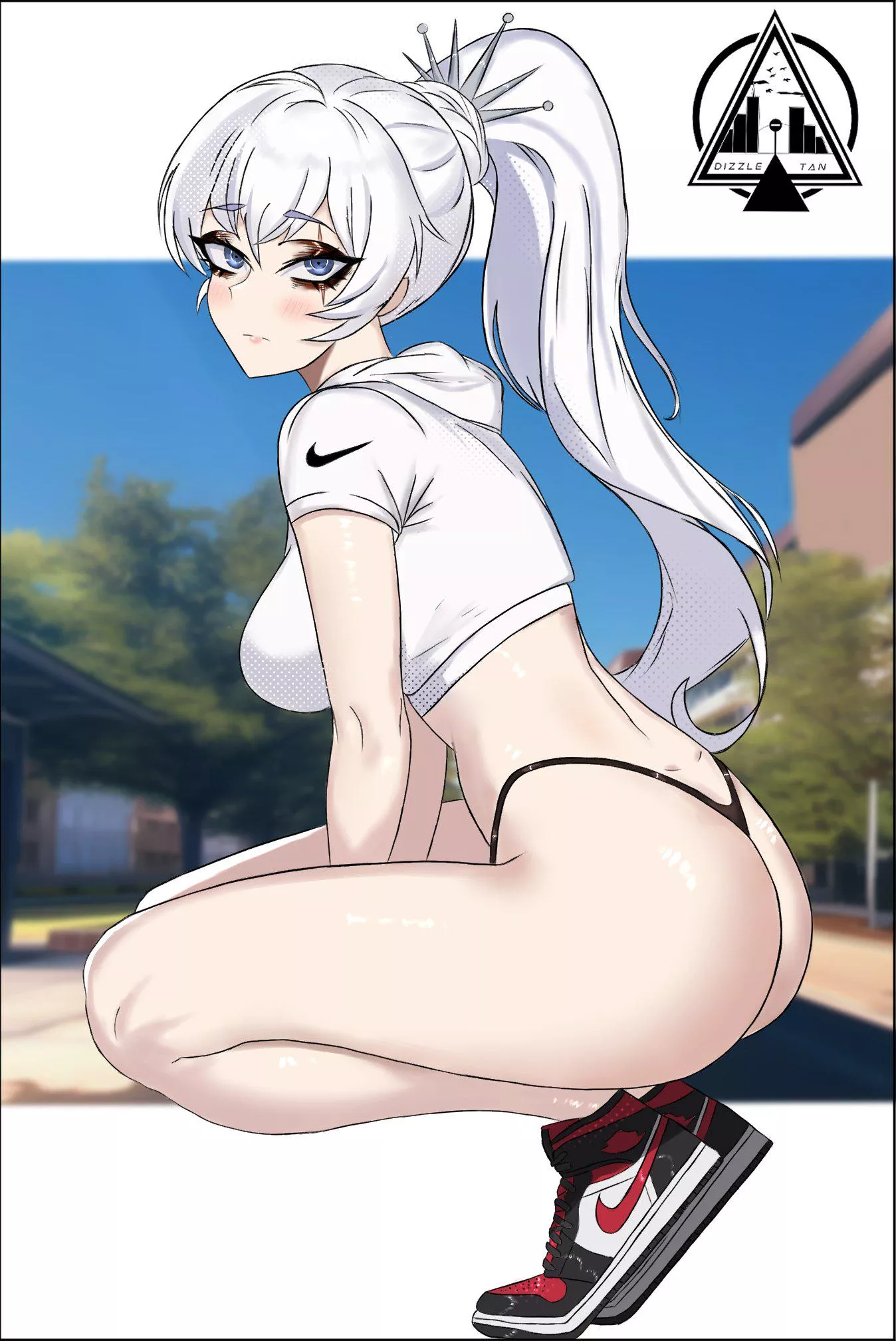Weiss isn't afraid of creasing her Jordans (Dizzle_tan) posted by Masavex00
