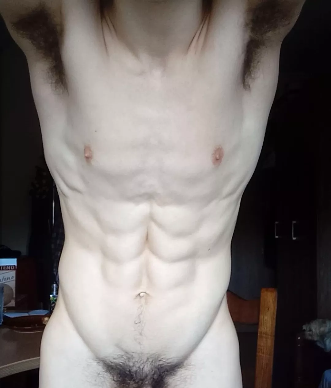 Would you like to sniff my hairy pits, followed by my crotch? posted by Eyanochi