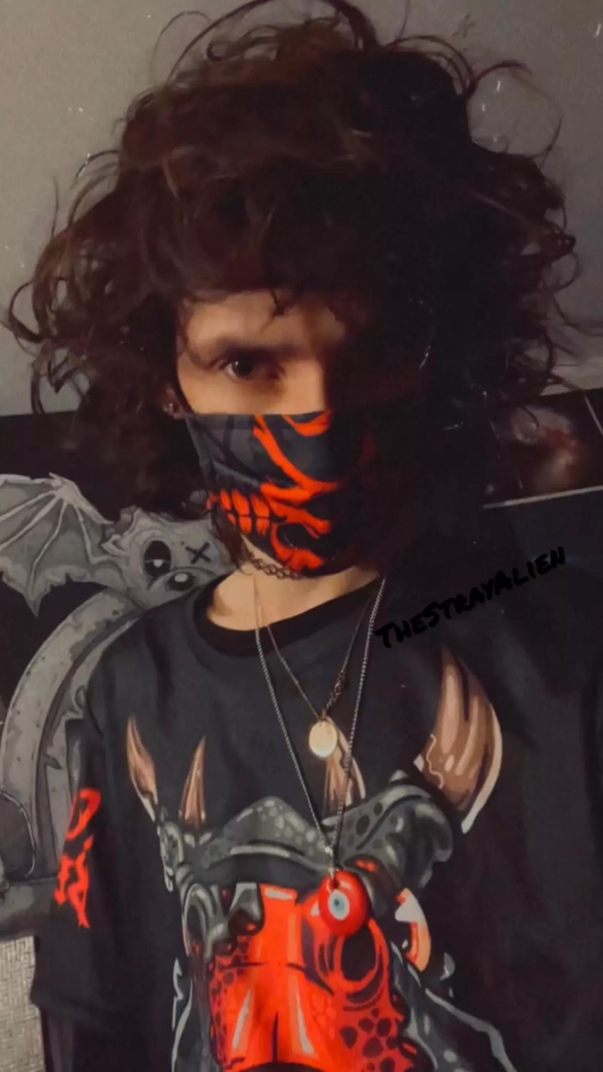 A teddy bear in a dinosaur costume 🧸🦖 posted by TheStrayAlien