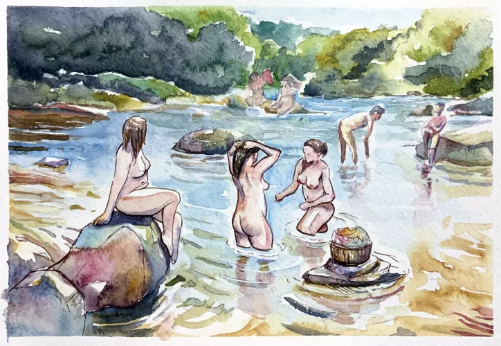 Bathing in Nature 4 by boxyban