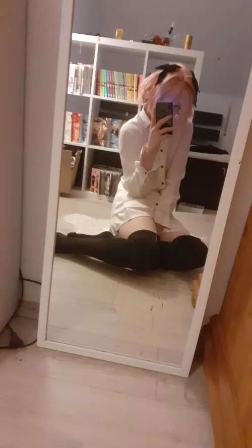 Can’t decide my thigh highs :3 by AdRare2689