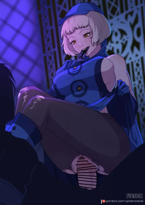 Elizabeth likes to ride (Sphenodaile) by BloodsoakedDespair