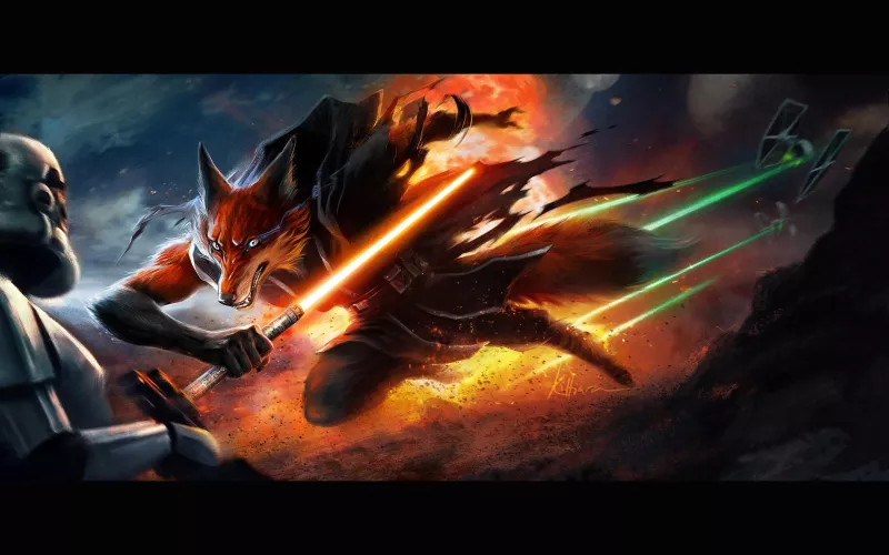 Fox Unleashed! - art by Kittiara (me!) by Shimmercatt