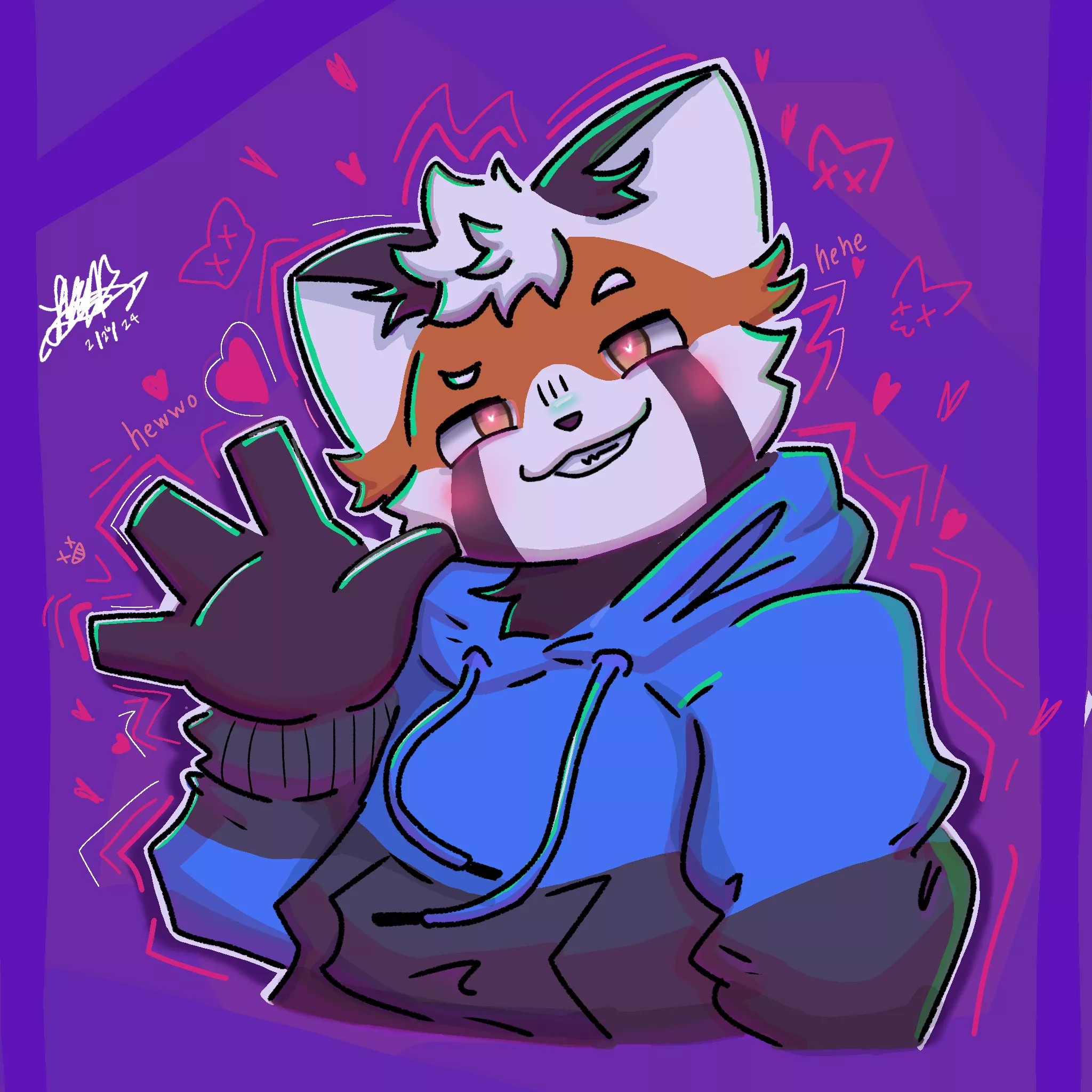 He won't bite ;3 (Art by me)  posted by Emotional-Ad1811