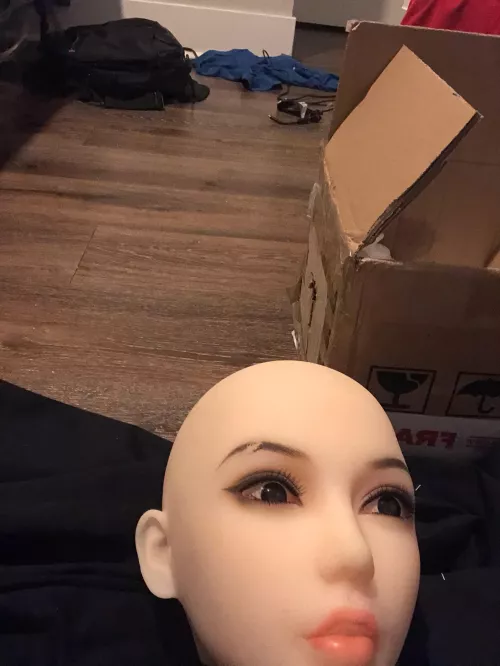 HELP! Just got doll but. I am slight autistic my eye brow for the doll is bad!!! how do I fix it  by Unique_Jackfruit3604