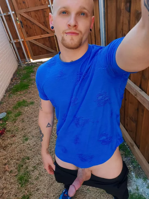 I love stroking it outside.😈 by shaggy420John