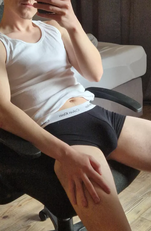 I think you can guess from this pic how hung i am... btw its soft  by hotsizzling19