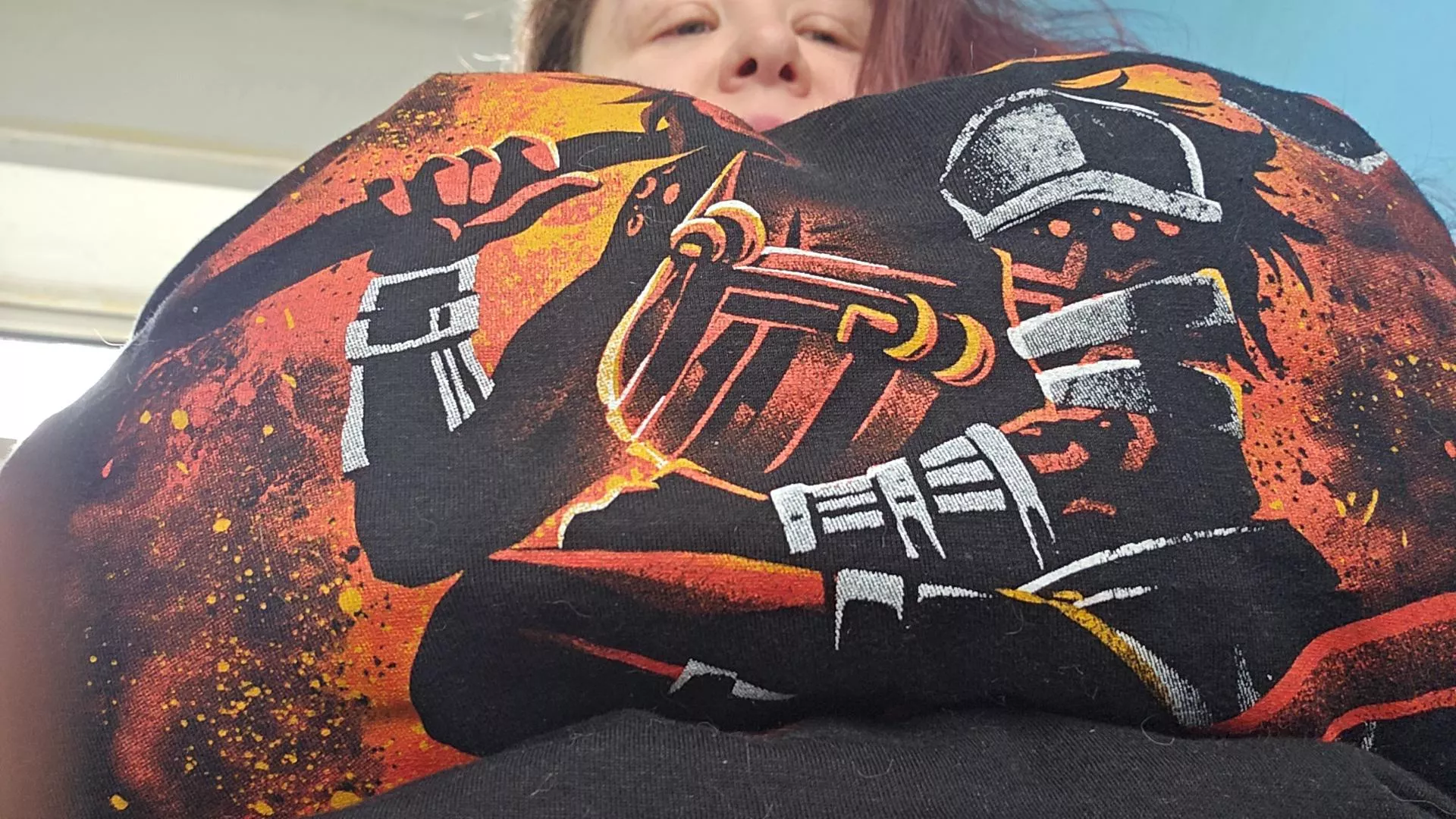 It's kinda messed up that I can't see my feet because of my chest posted by Hollow_Insanity