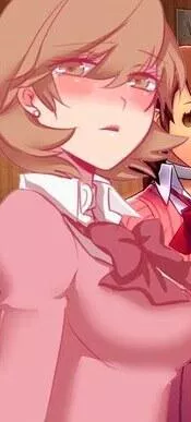LF color source: 1girl, crop, persona 3, takeba yukari, short hair, brown hair, blushing, earring, ribbon, brown eyes, looking at viewer posted by gmdragon