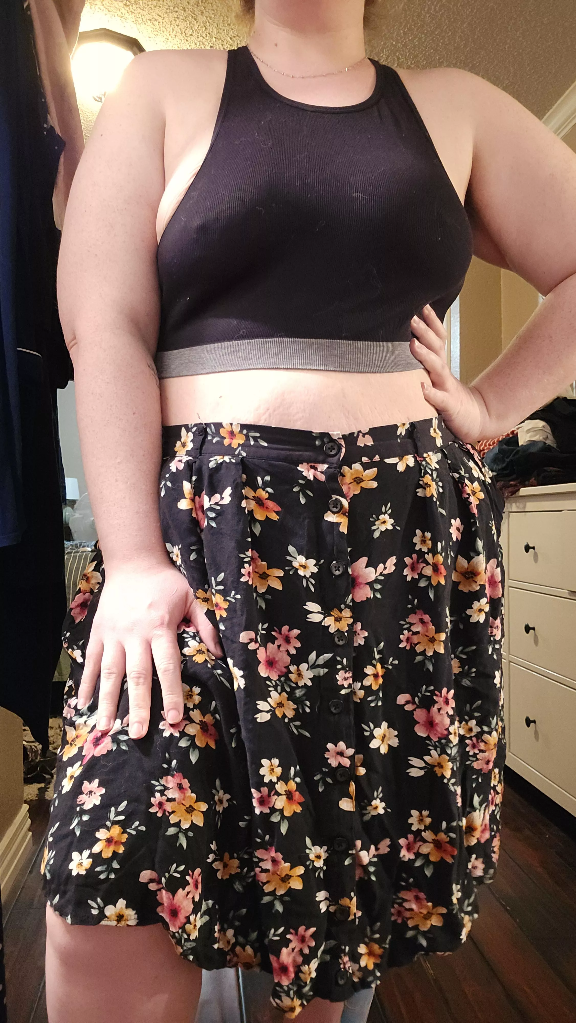 Not sure I'm ready for croptops...even when they're actually a bra posted by gebamami