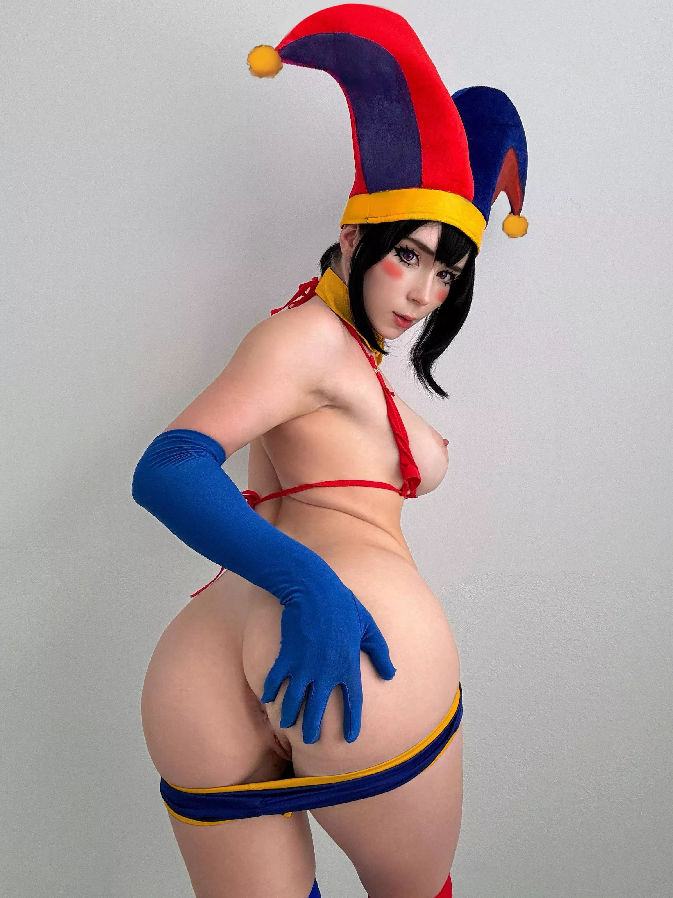 Pomni from The Amazing Digital Circus cosplay by SweetieFox posted by Sweetie_Fox