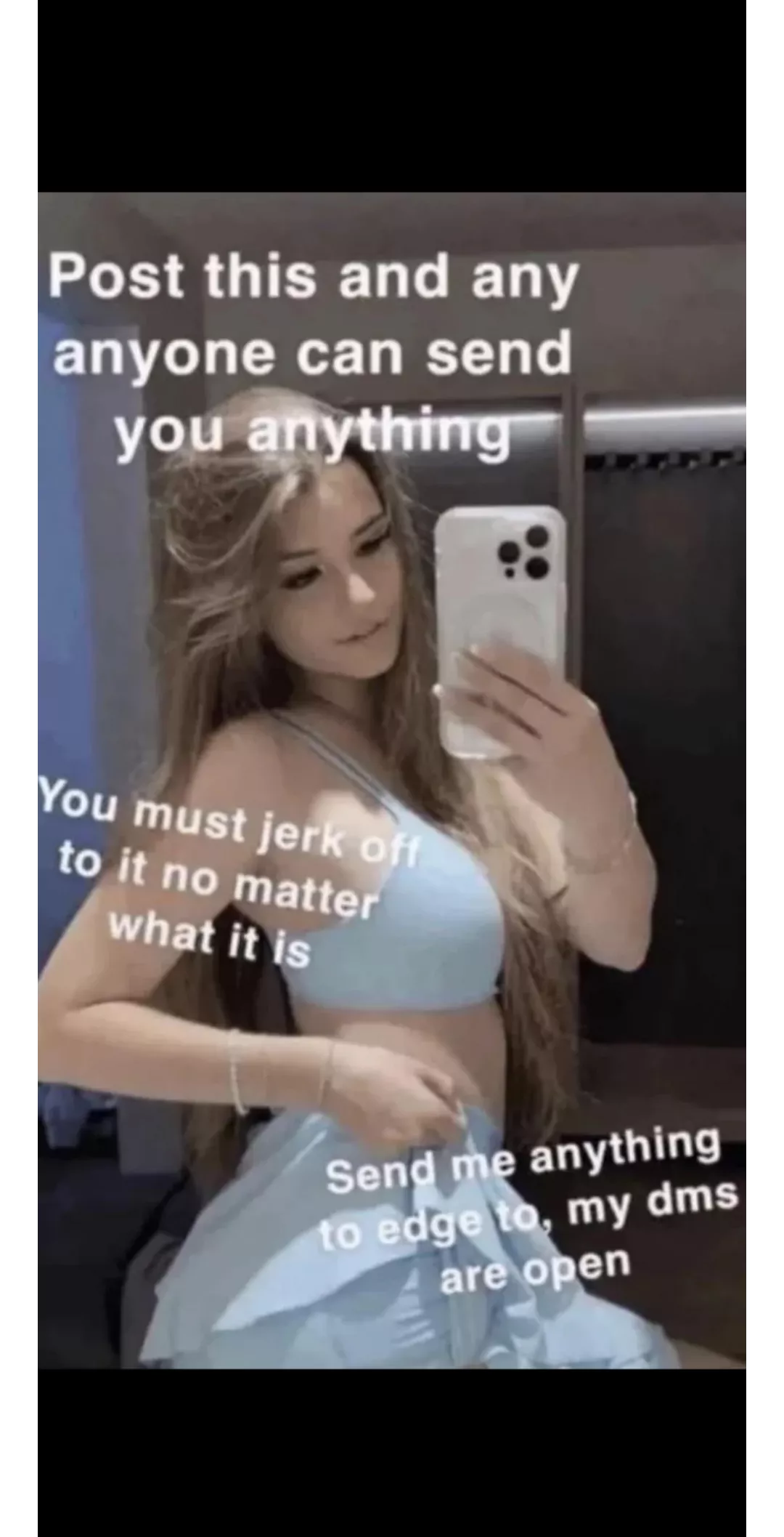 Send me anything  posted by DifferenceTall7780