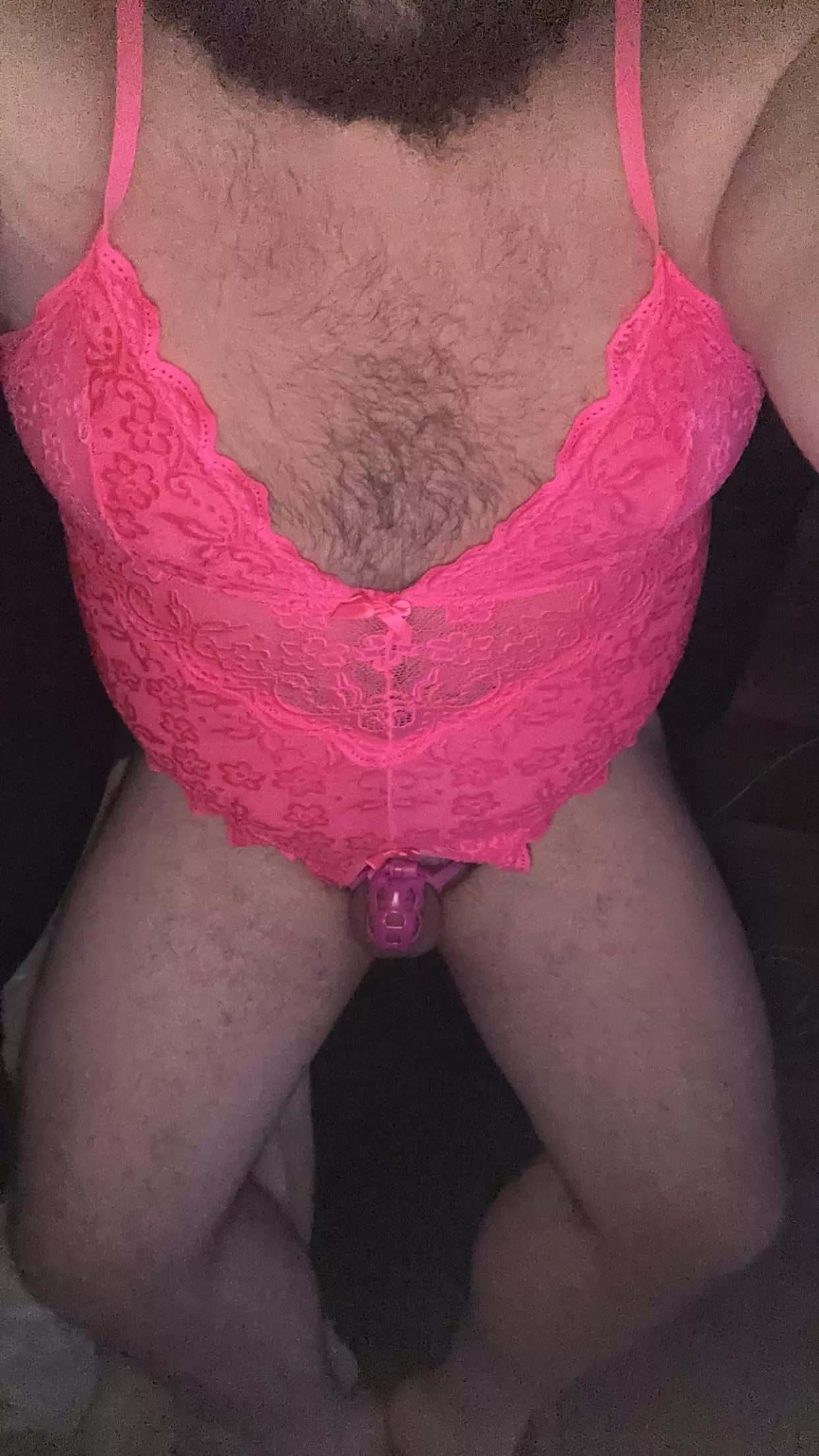 She makes me wear open crotch so my cage stays exposed posted by phatballz1110