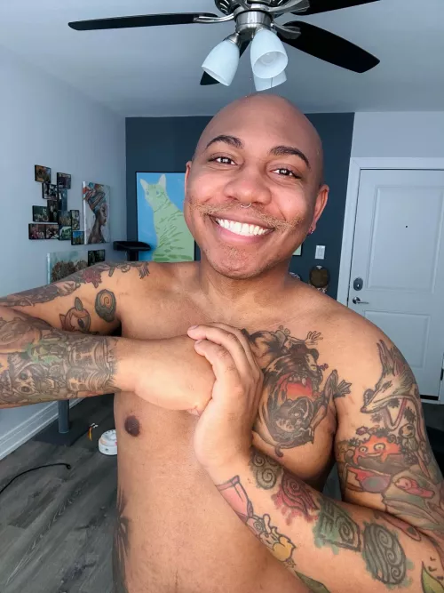 Spent the day playing Binding of Isaac and getting used to my dyed mustache! Happy Sunday! by Kong_Diddy