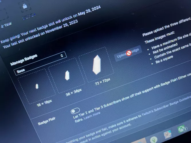 Sub Badges Won’t Upload by inhaliens