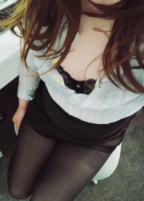 Taking advantage of WFH by dressing as the office slut for the day  by dumbboredgoon