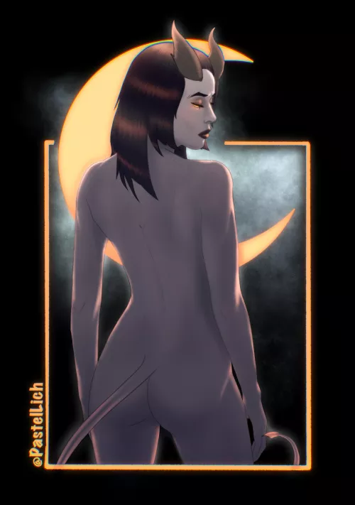 Tiefling Lucia by Pastel Lich by Federal_Split_1311