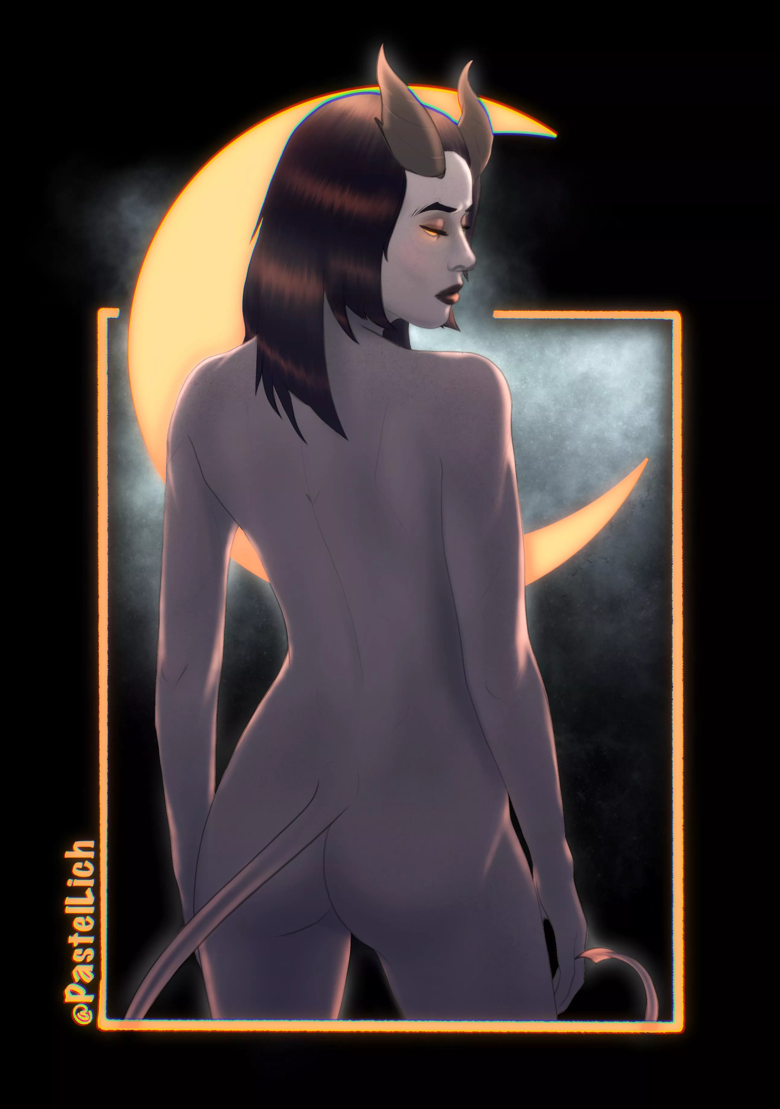 Tiefling Lucia by Pastel Lich posted by Federal_Split_1311