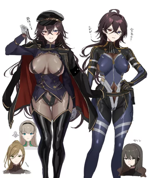 Translucent & Blue Bodysuits by CheetahSperm18