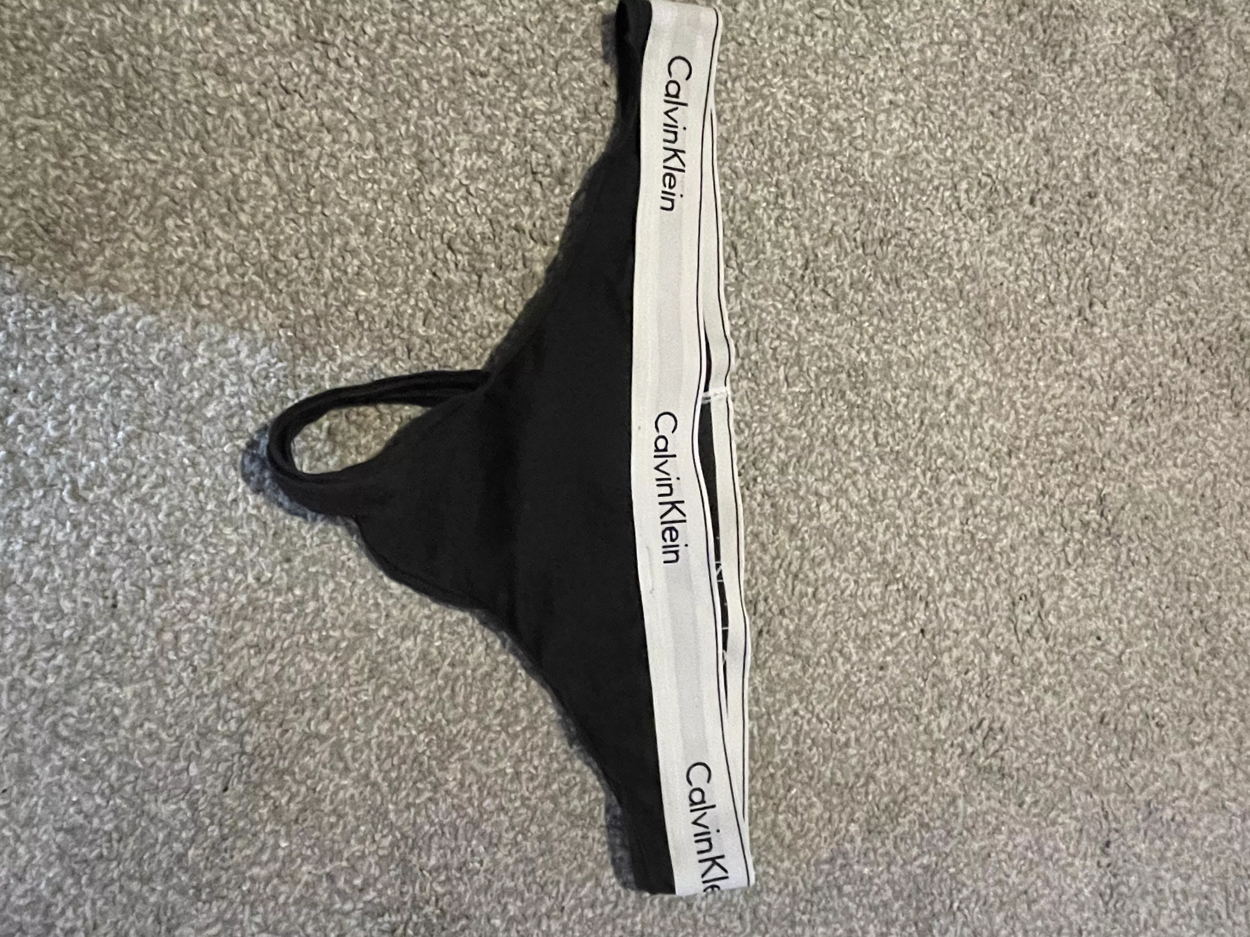 Wish someone would cum on my wifes thong!! posted by duplicatebokk