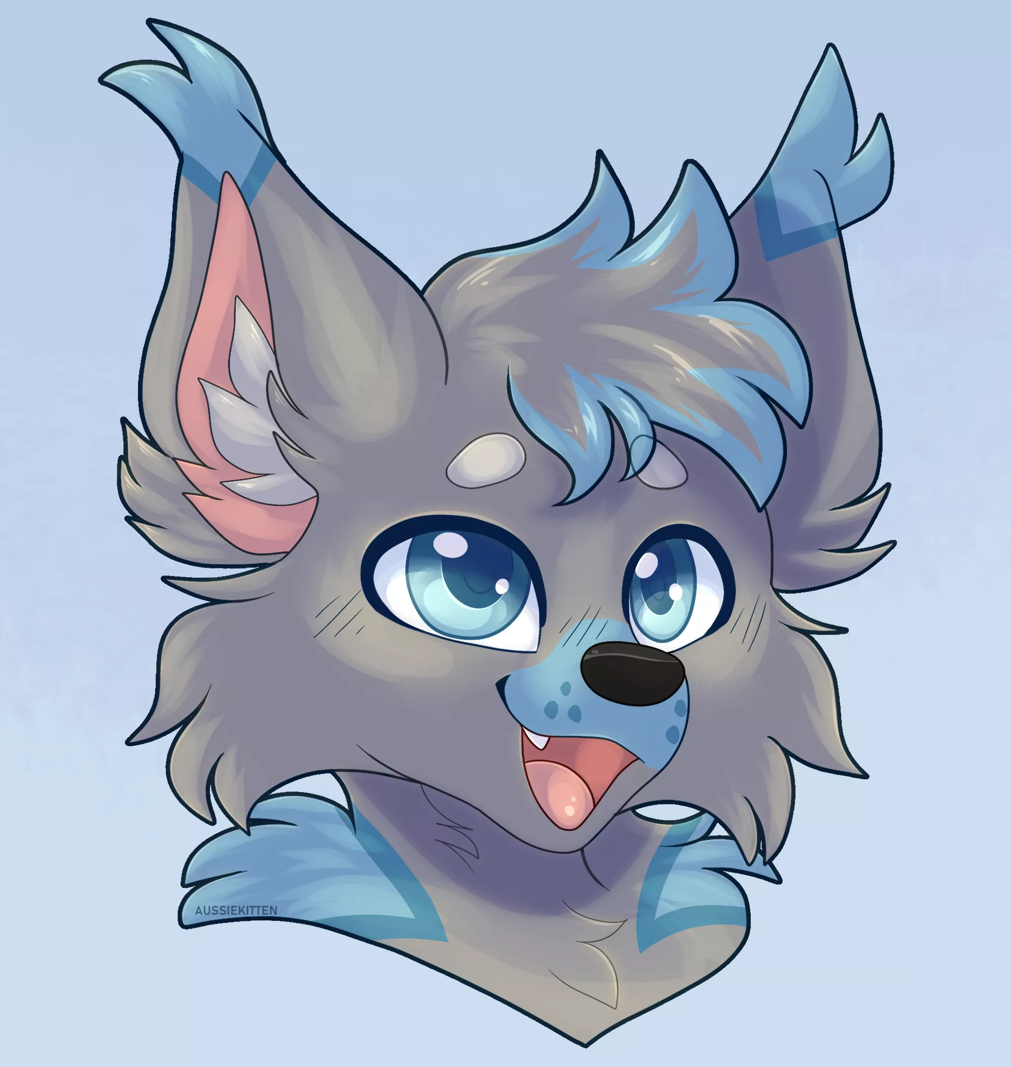 A floof! Would you boop? ✨| Headshot comm for SquiftyOwO! posted by Aussie_Kitten_