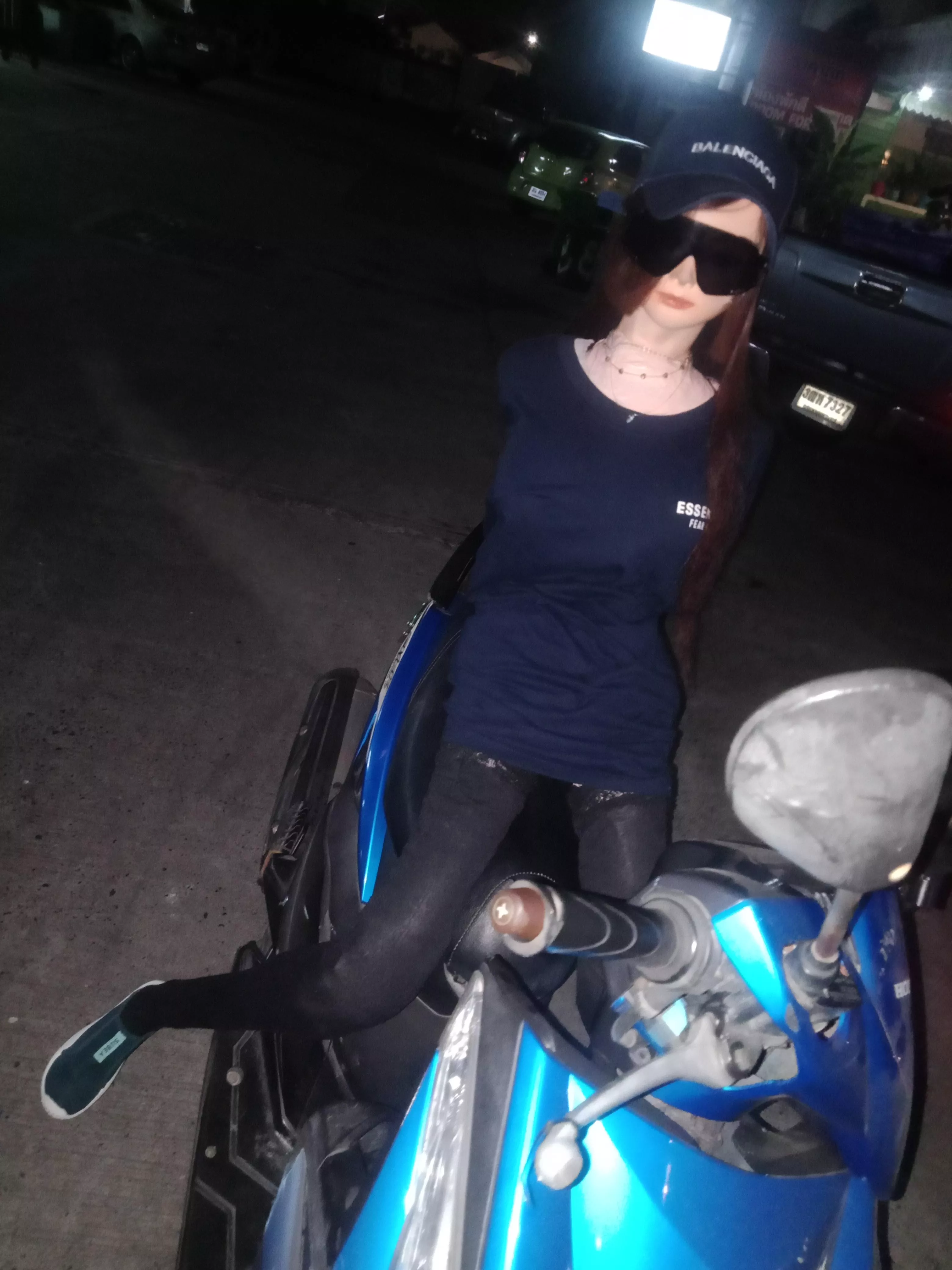 AIML Lovedoll Lime3 is becoming a hot motorcycle passenger rider, she adapt more and more posted by spacebear7778