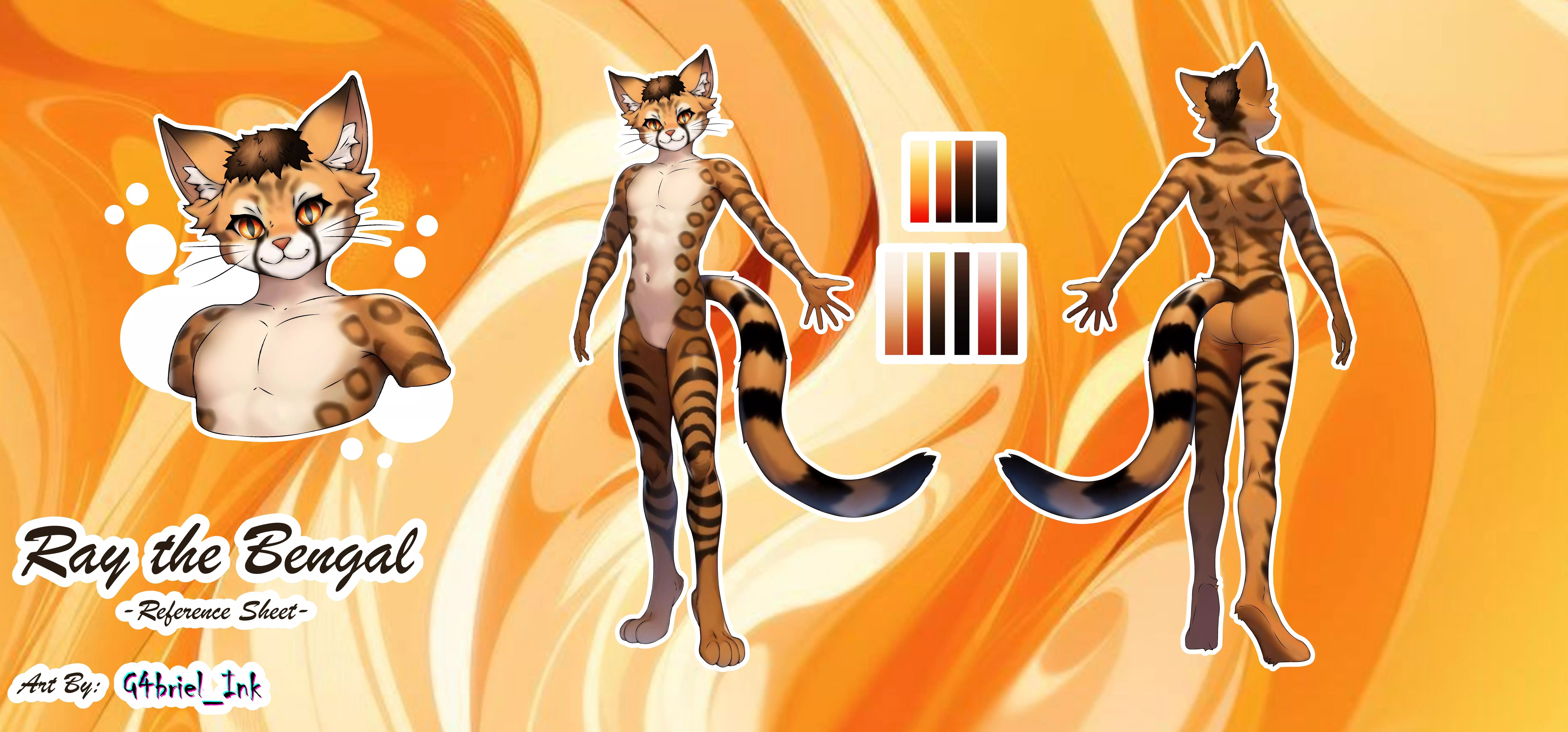 Bengal Cat i desing for a custommer recently :3 if youre interested on see more of my art on comments are more info nwn (art by me) posted by Ink_G4briel