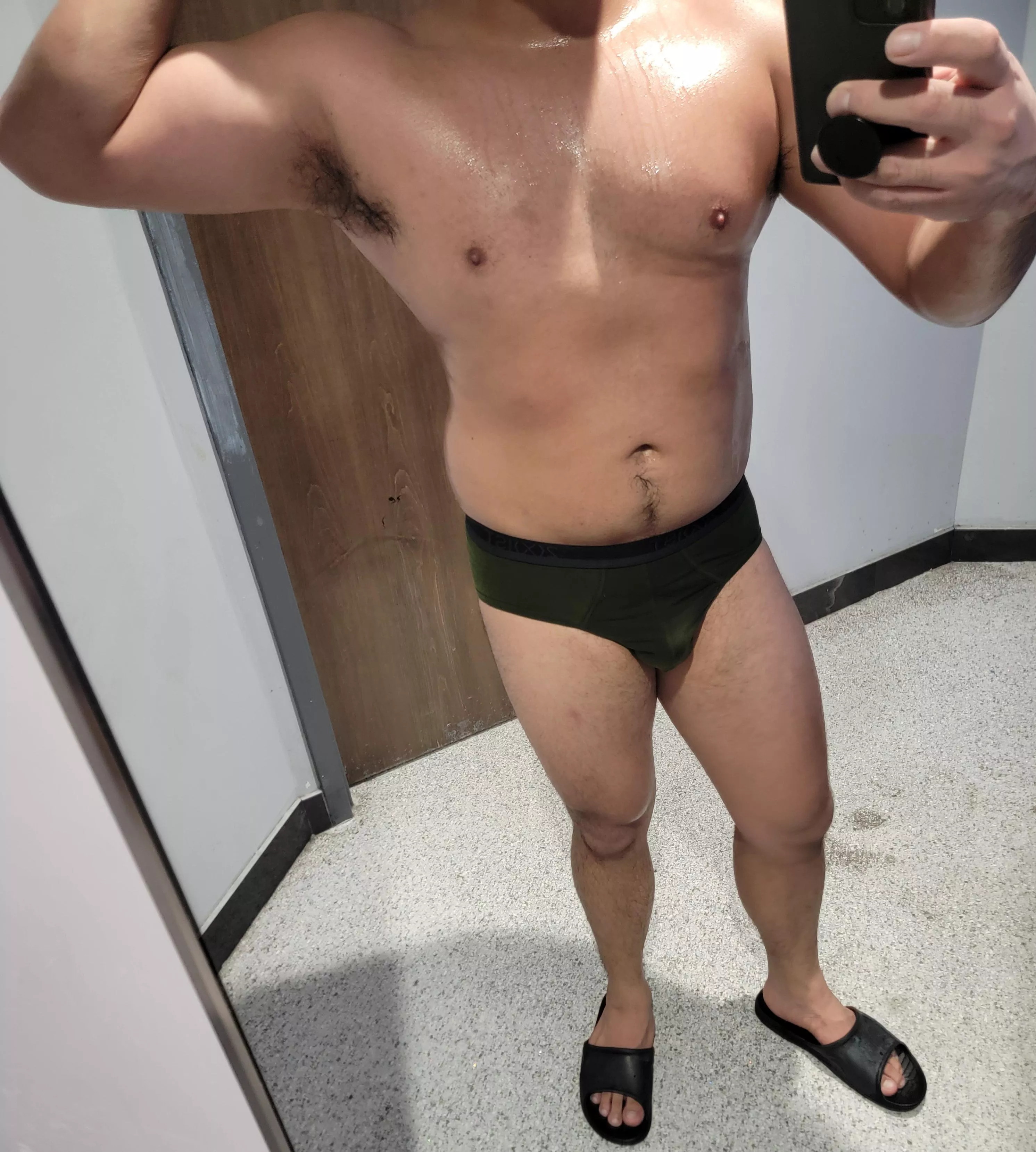Day 3 working out in these briefs posted by igtdickonmymind