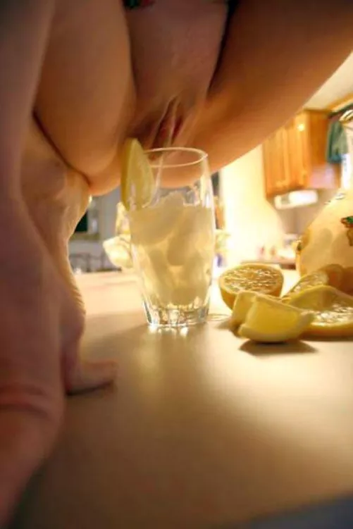 Homemade iced pee with lemon. A refreshing summer treat. by Chuck4652