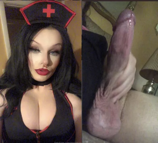 I’ll be your nurse for the evening. Are you ready for your medicine? 😈🖤 by L8TEX