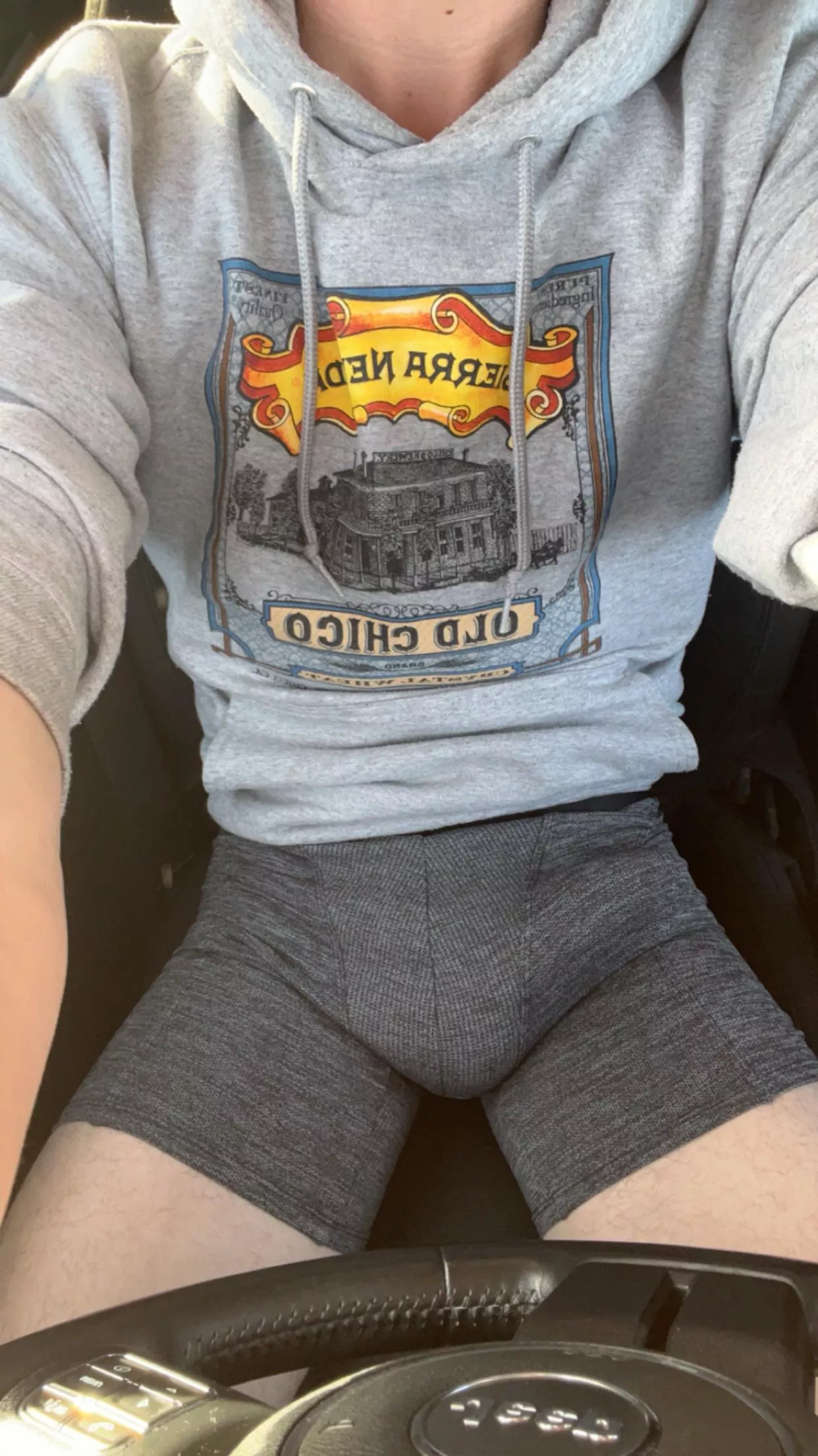 In the car posted by Average-College-Guy