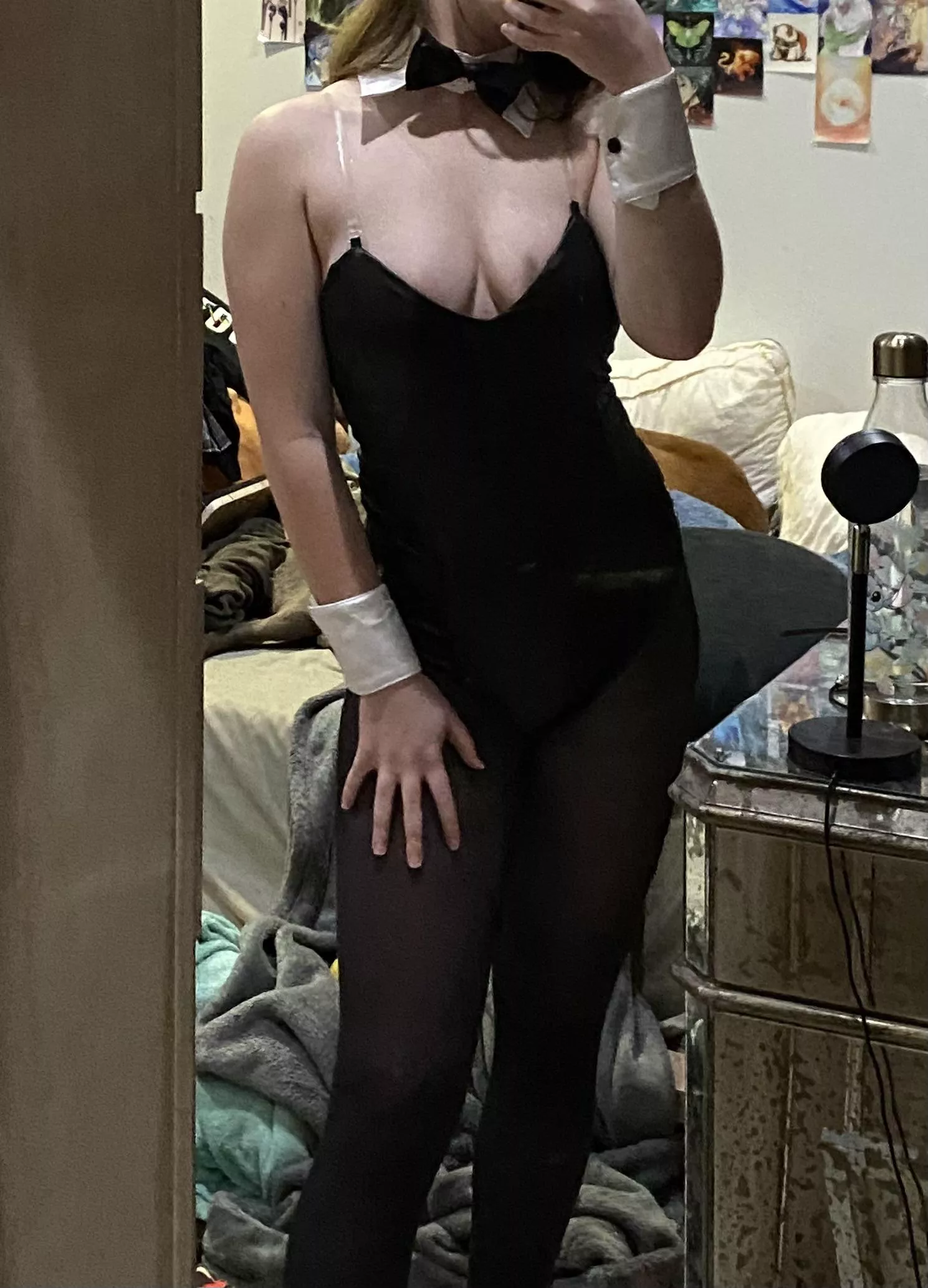 It unbuttons on the bottom… posted by slvttypixie