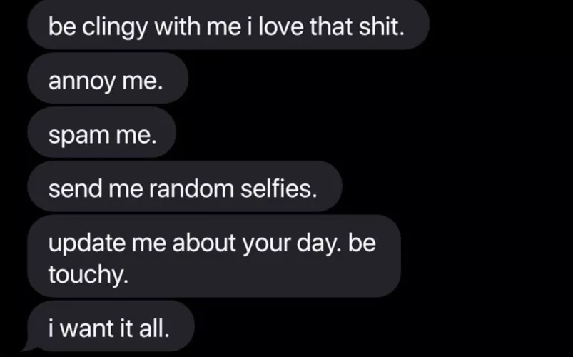 Message to all the clingy Snuggle Sluts ❤️ by lunathegemini